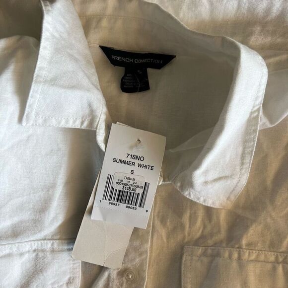 French Connection Tie Waist Shirtdress size s - Picture 5 of 6